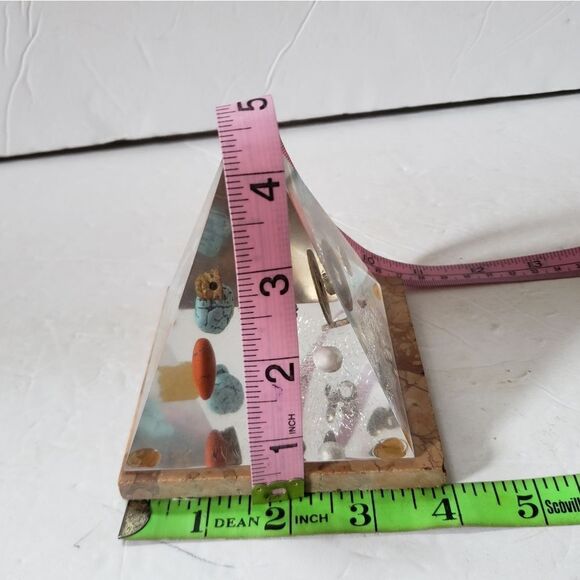 Glass Pyramid w/Gems  - Picture 11 of 11